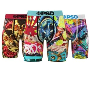 New!! PSD 3 Pack Men's Core Standard Boxer Briefs